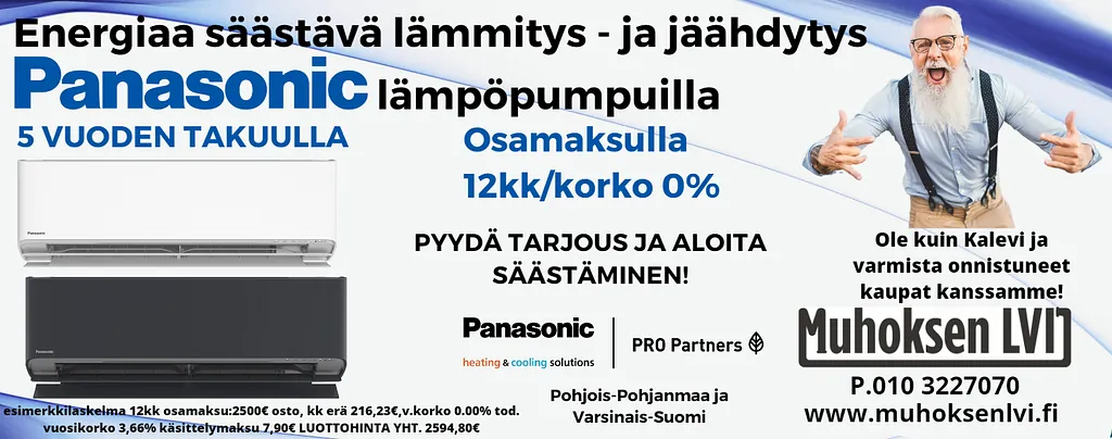 Panasonicin lämpöpumput